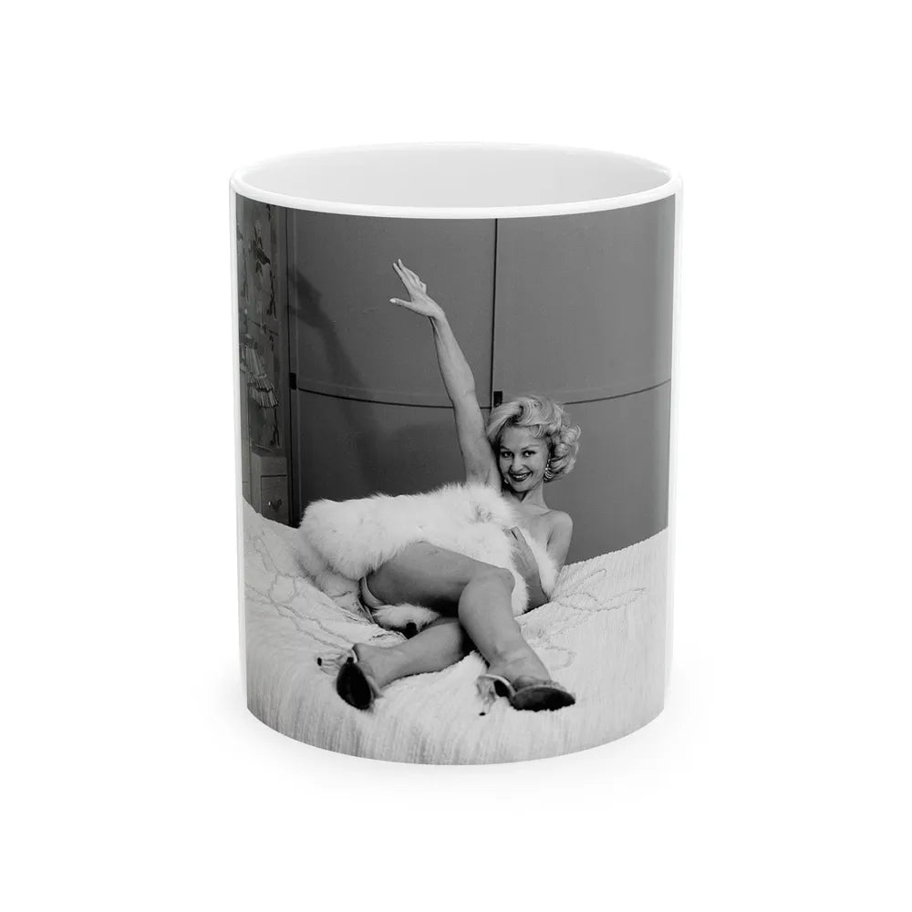 Greta Thyssen #77 (Vintage Female Icon) White Coffee Mug-11oz-Go Mug Yourself