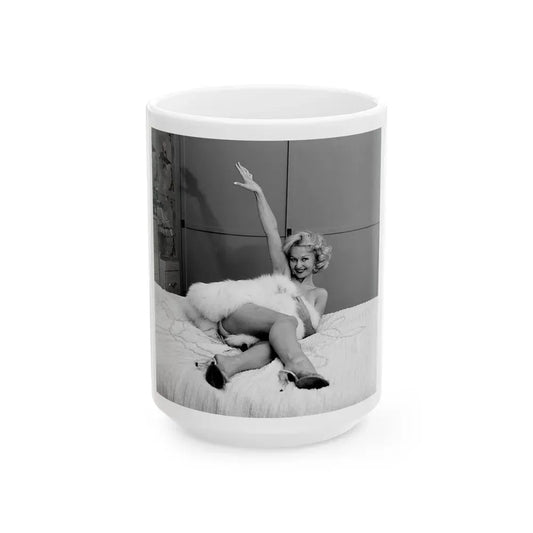 Greta Thyssen #77 (Vintage Female Icon) White Coffee Mug 15oz - Go Mug Yourself