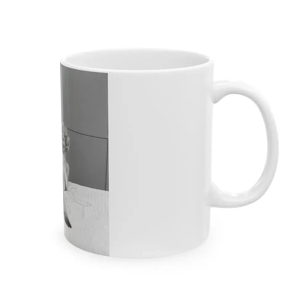 Greta Thyssen #77 (Vintage Female Icon) White Coffee Mug - Go Mug Yourself