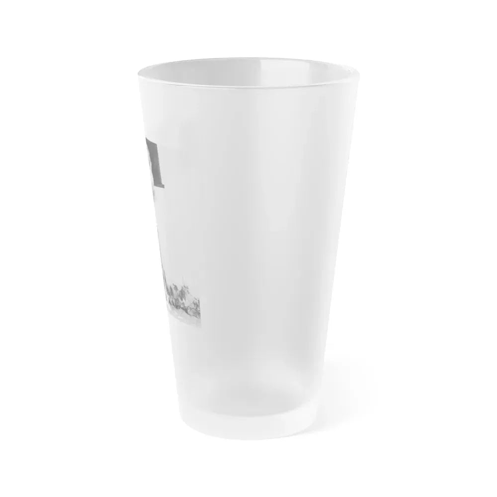 Greta Thyssen #78 (Vintage Female Icon) Frosted Pint Glass 16oz - Go Mug Yourself