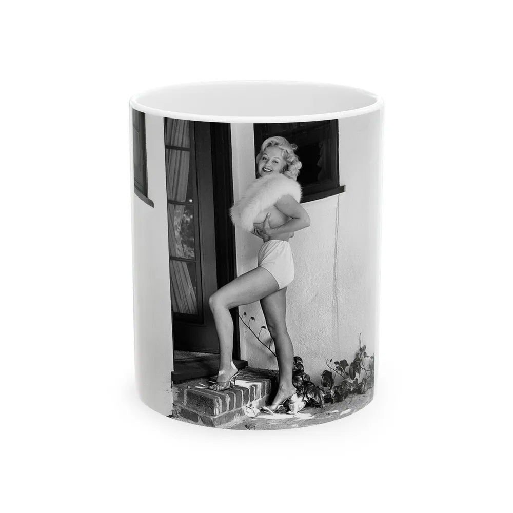 Greta Thyssen #78 (Vintage Female Icon) White Coffee Mug-11oz-Go Mug Yourself