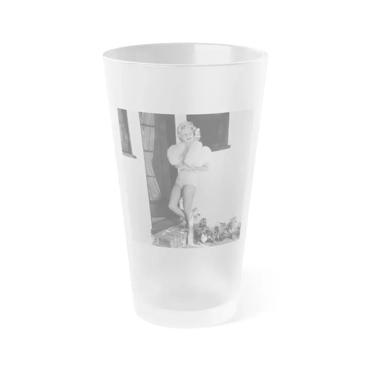 Greta Thyssen #79 (Vintage Female Icon) Frosted Pint Glass 16oz 16oz Frosted - Go Mug Yourself