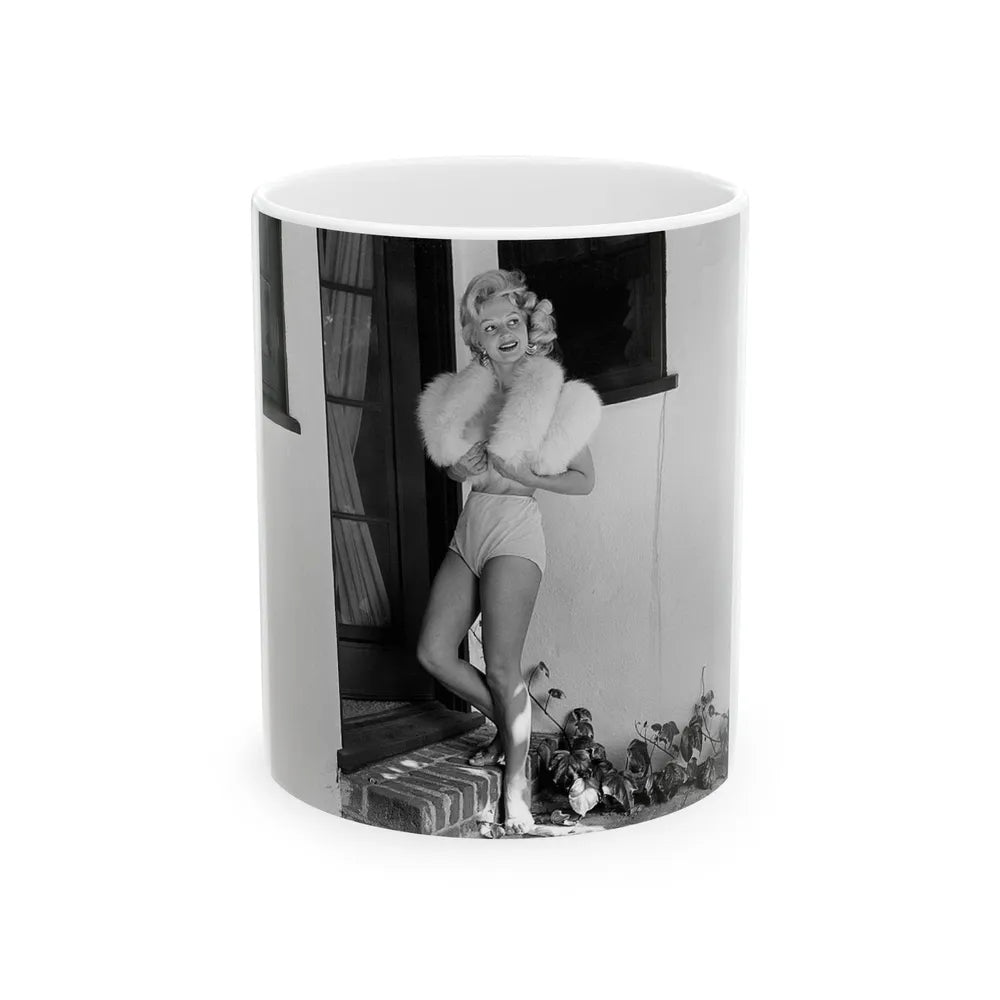 Greta Thyssen #79 (Vintage Female Icon) White Coffee Mug-11oz-Go Mug Yourself