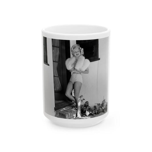 Greta Thyssen #79 (Vintage Female Icon) White Coffee Mug-15oz-Go Mug Yourself