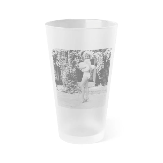 Greta Thyssen #80 (Vintage Female Icon) Frosted Pint Glass 16oz-16oz-Frosted-Go Mug Yourself