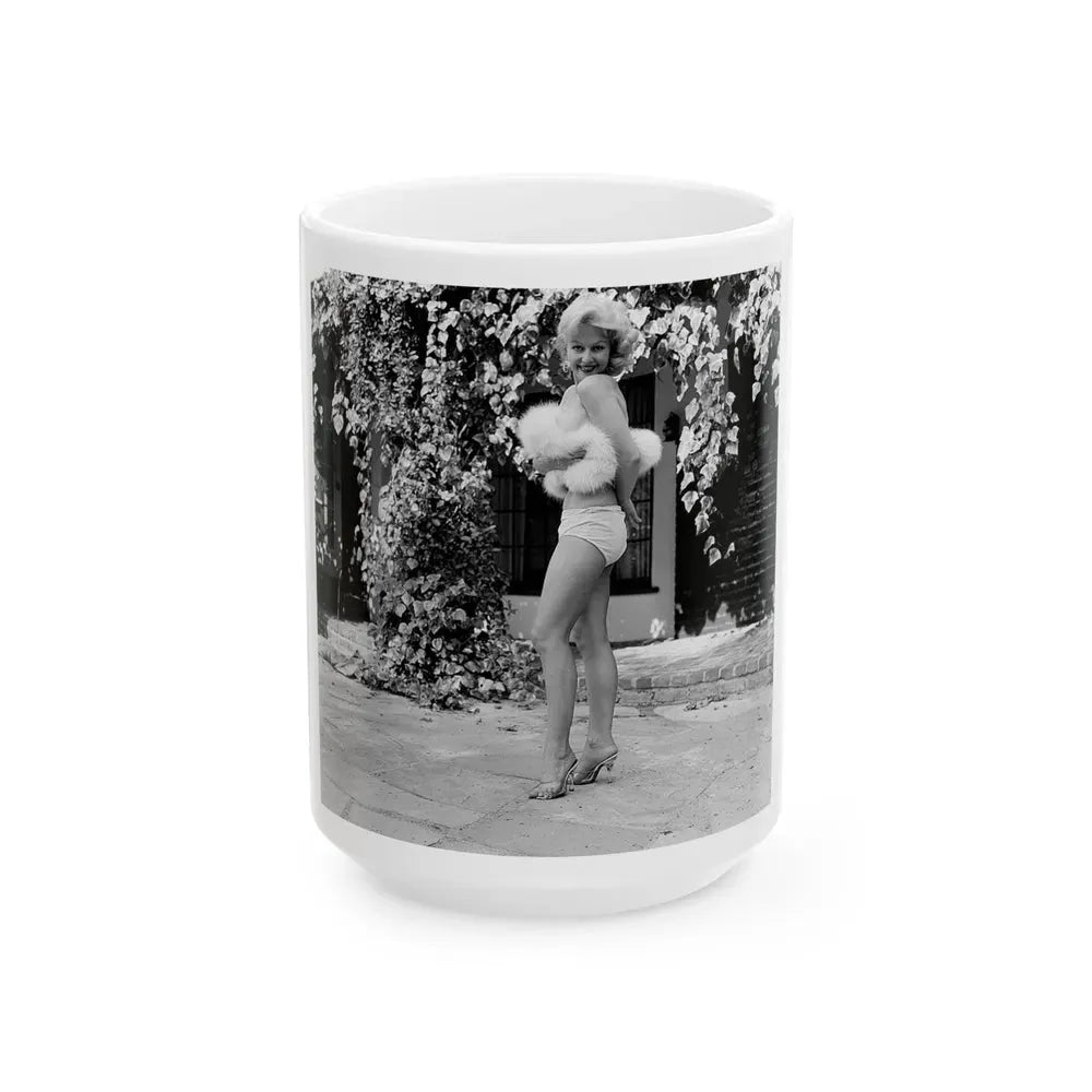 Greta Thyssen #80 (Vintage Female Icon) White Coffee Mug 15oz - Go Mug Yourself