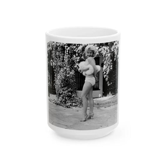 Greta Thyssen #80 (Vintage Female Icon) White Coffee Mug 15oz - Go Mug Yourself