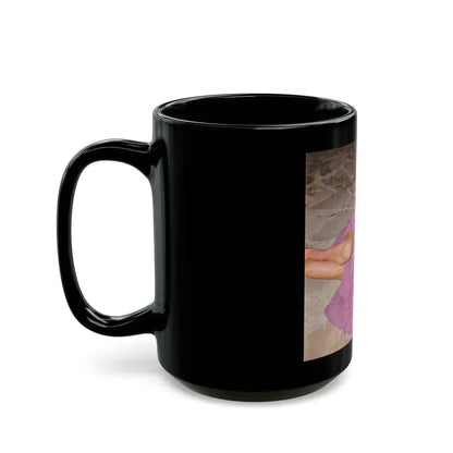 Greta Thyssen #91 (Vintage Female Icon) Black Coffee Mug - Go Mug Yourself
