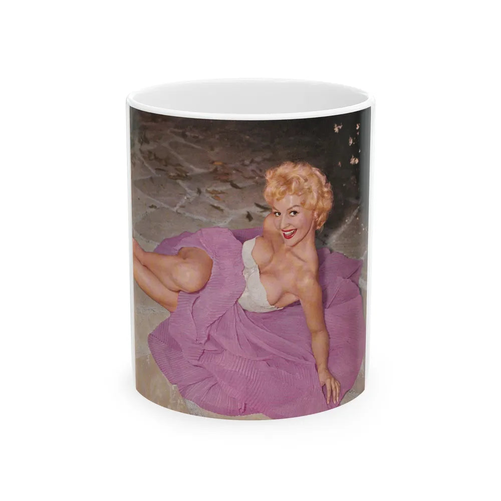 Greta Thyssen #91 (Vintage Female Icon) White Coffee Mug-11oz-Go Mug Yourself