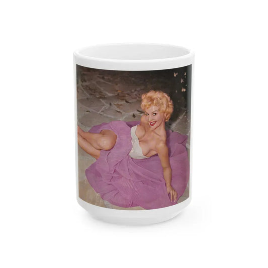 Greta Thyssen #91 (Vintage Female Icon) White Coffee Mug 15oz - Go Mug Yourself