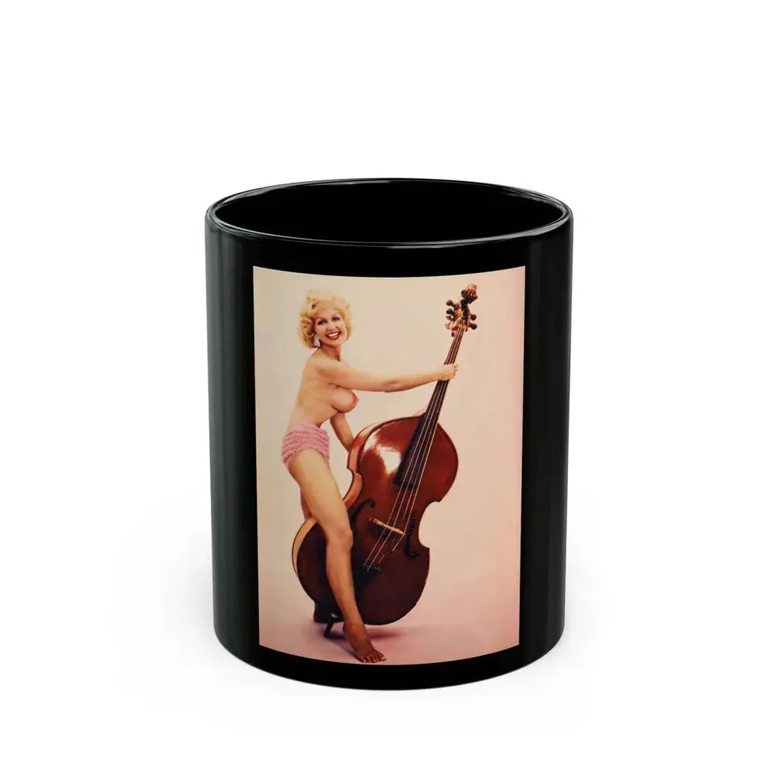 Greta Thyssen #97 1 (Vintage Female Icon) Black Coffee Mug 11oz - Go Mug Yourself