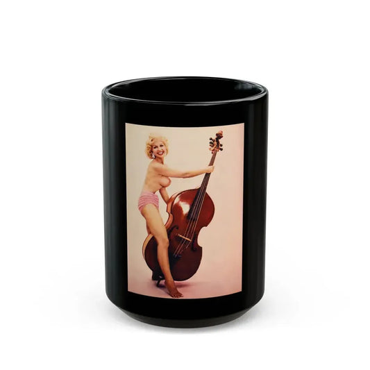 Greta Thyssen #97 1 (Vintage Female Icon) Black Coffee Mug 15oz - Go Mug Yourself