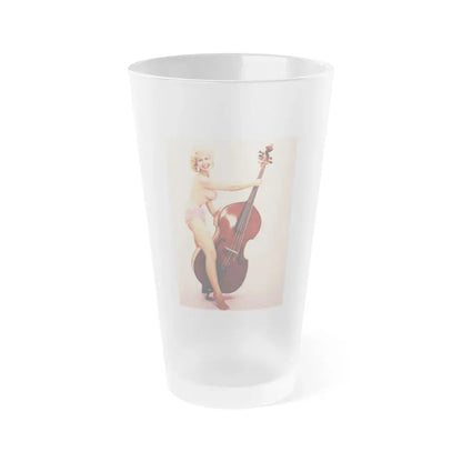 Greta Thyssen #97 1 (Vintage Female Icon) Frosted Pint Glass 16oz 16oz Frosted - Go Mug Yourself
