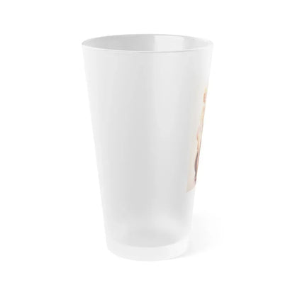 Greta Thyssen #97 1 (Vintage Female Icon) Frosted Pint Glass 16oz - Go Mug Yourself