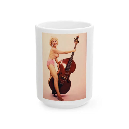 Greta Thyssen #97 1 (Vintage Female Icon) White Coffee Mug 15oz - Go Mug Yourself