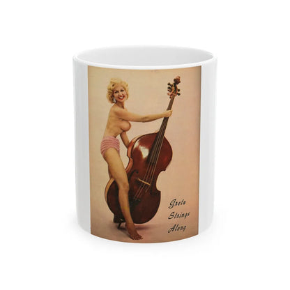 Greta Thyssen #97 (Vintage Female Icon) White Coffee Mug-11oz-Go Mug Yourself