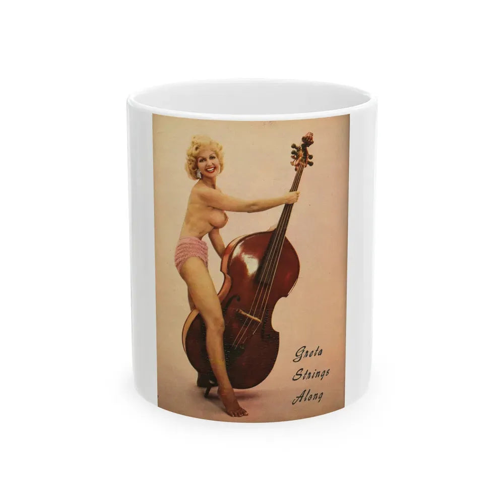 Greta Thyssen #97 (Vintage Female Icon) White Coffee Mug 11oz - Go Mug Yourself