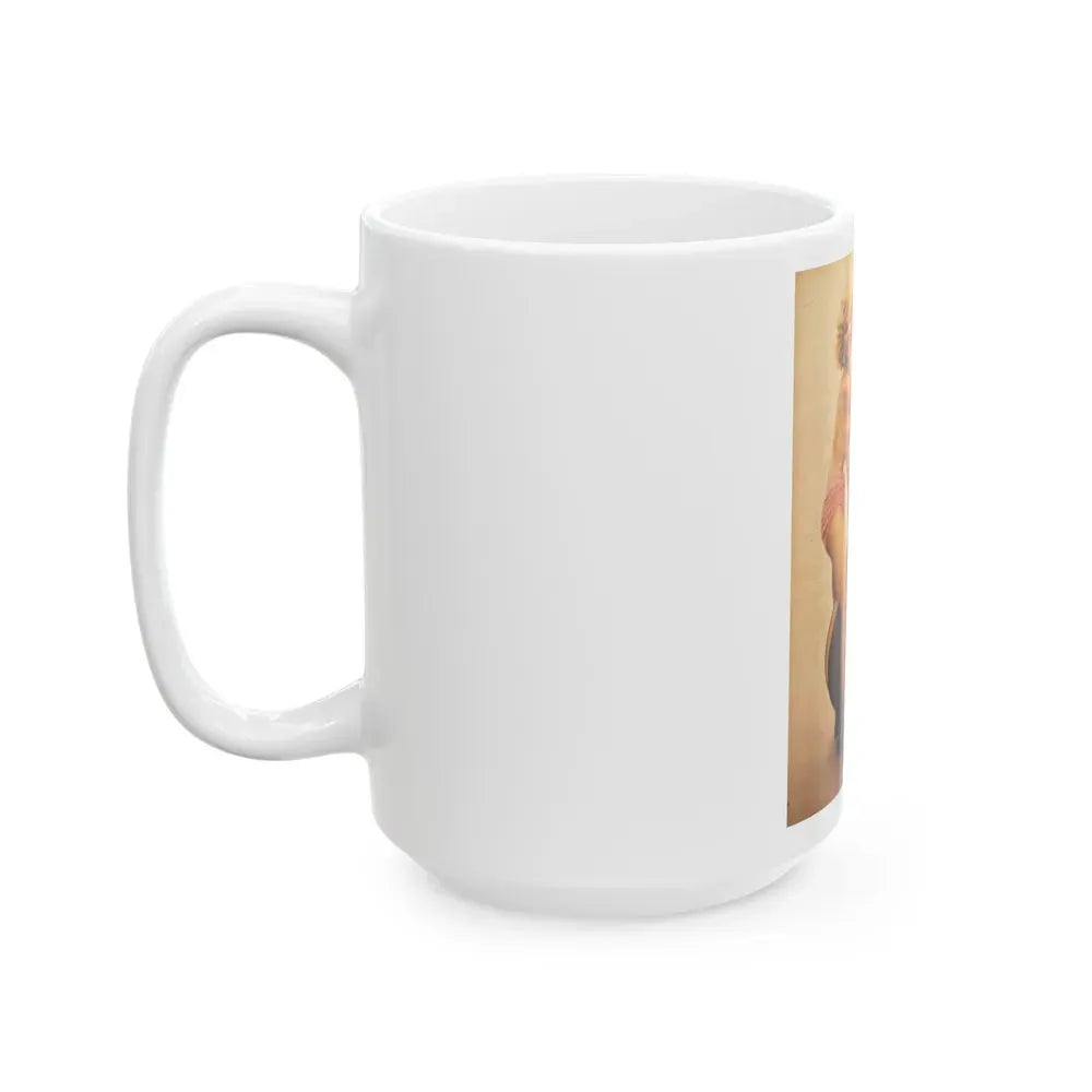 Greta Thyssen #97 (Vintage Female Icon) White Coffee Mug - Go Mug Yourself
