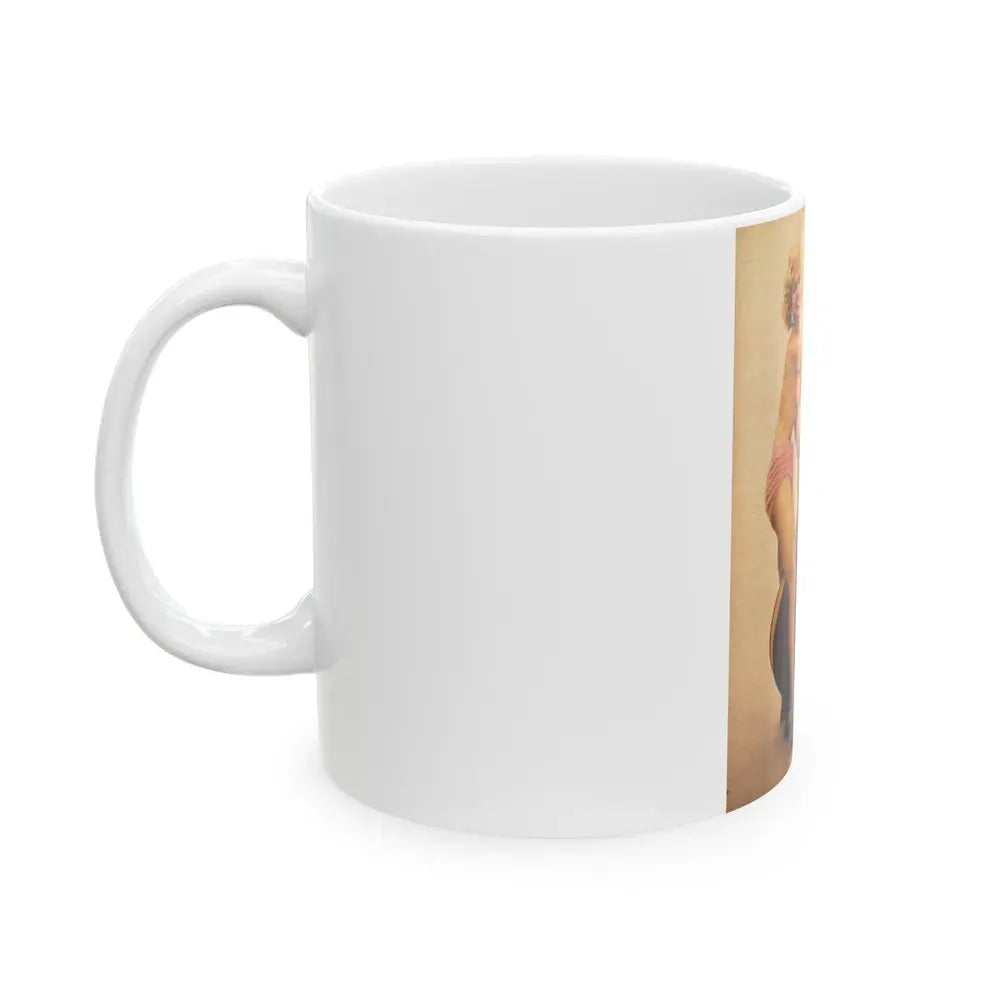 Greta Thyssen #97 (Vintage Female Icon) White Coffee Mug - Go Mug Yourself
