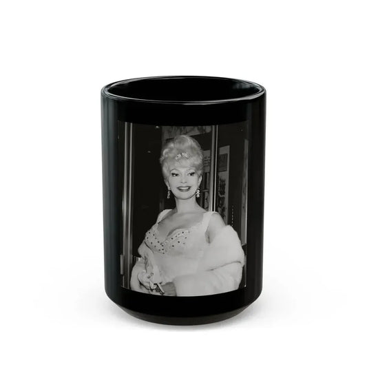 Greta Thyssen #98 (Vintage Female Icon) Black Coffee Mug 15oz - Go Mug Yourself