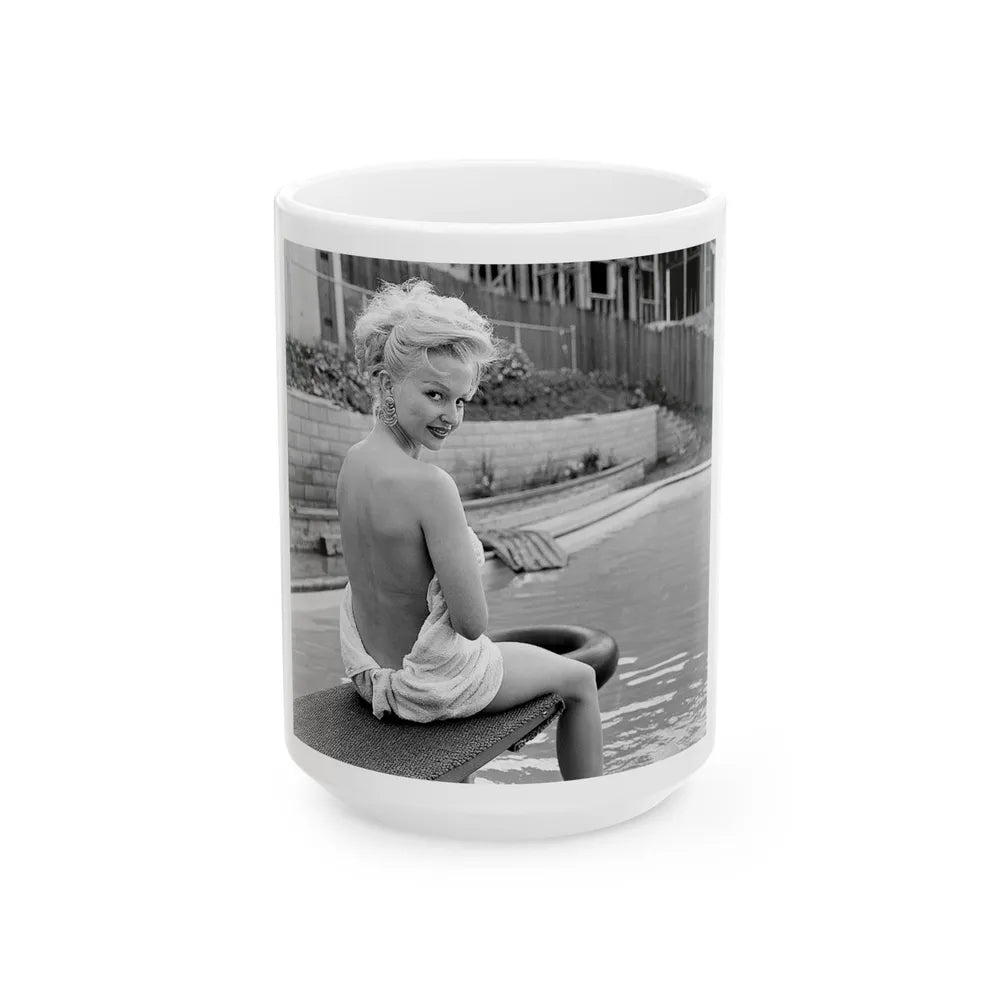 Greta Thyssen #99 (Vintage Female Icon) White Coffee Mug-15oz-Go Mug Yourself