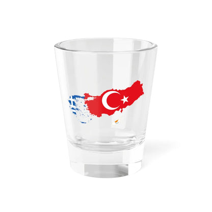 GreTurCyp (Cyprus) Shot Glass 1.5oz 1.5oz - Go Mug Yourself