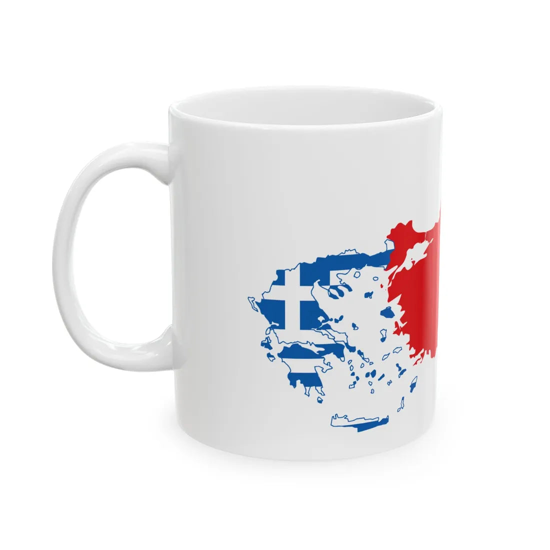 GreTurCyp (Cyprus) White Coffee Mug - Go Mug Yourself