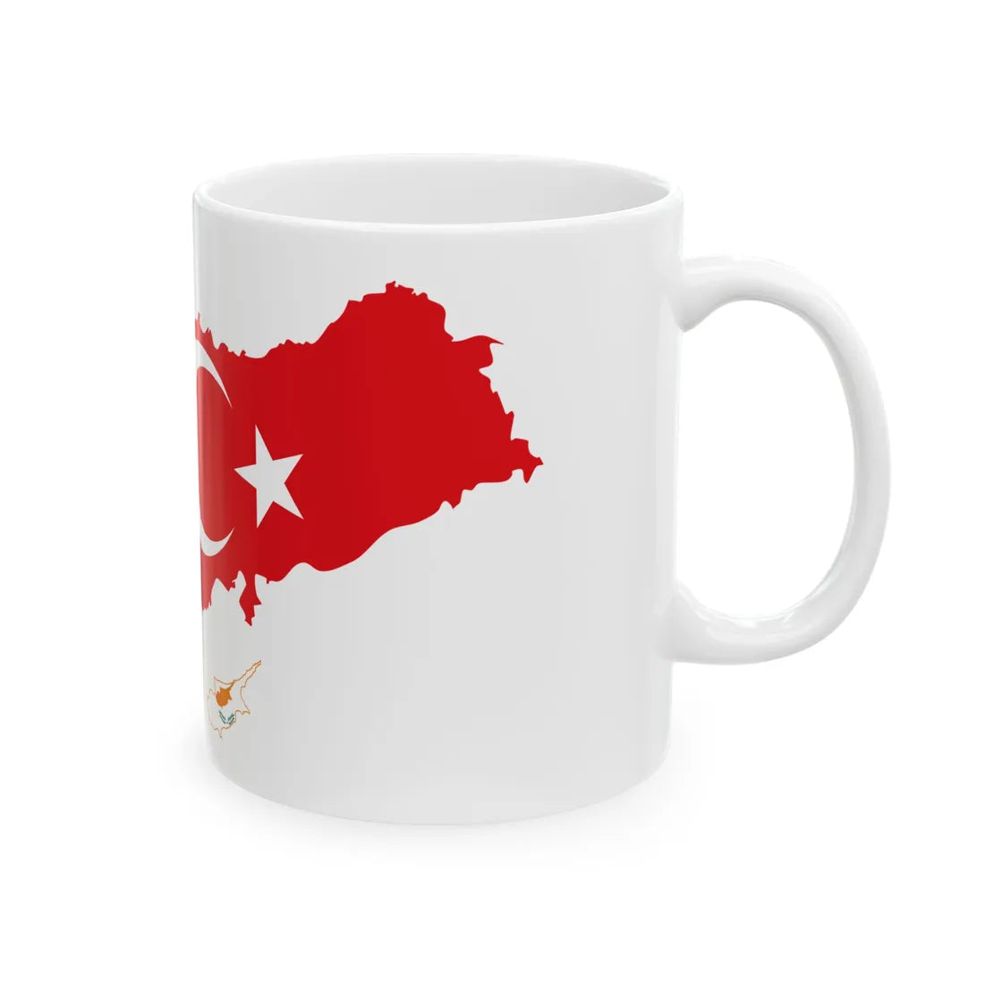 GreTurCyp (Cyprus) White Coffee Mug - Go Mug Yourself
