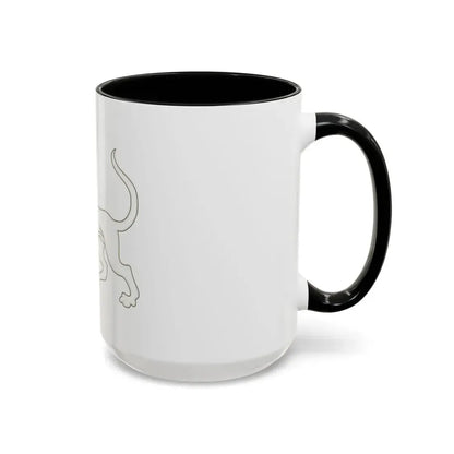 Greyhound of Richmond Badge of Henry VII - Accent Coffee Mug - Go Mug Yourself