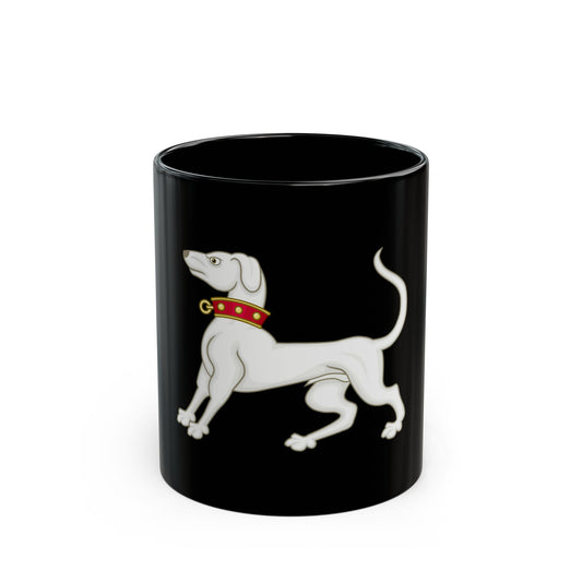 Greyhound of Richmond Badge of Henry VII - Black Coffee Mug-11oz-Go Mug Yourself