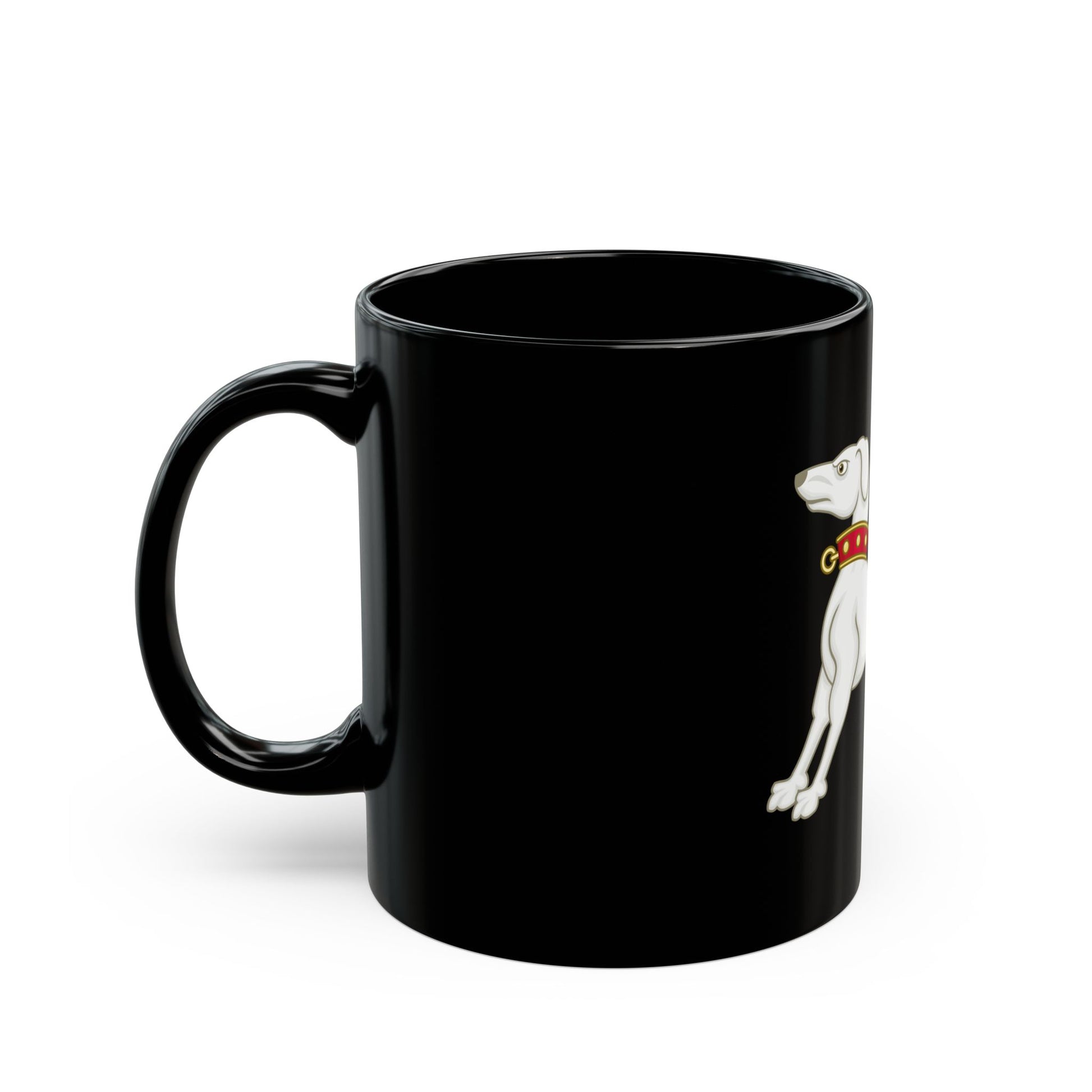 Greyhound of Richmond Badge of Henry VII - Black Coffee Mug-Go Mug Yourself