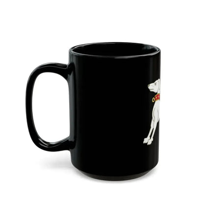 Greyhound of Richmond Badge of Henry VII - Black Coffee Mug - Go Mug Yourself