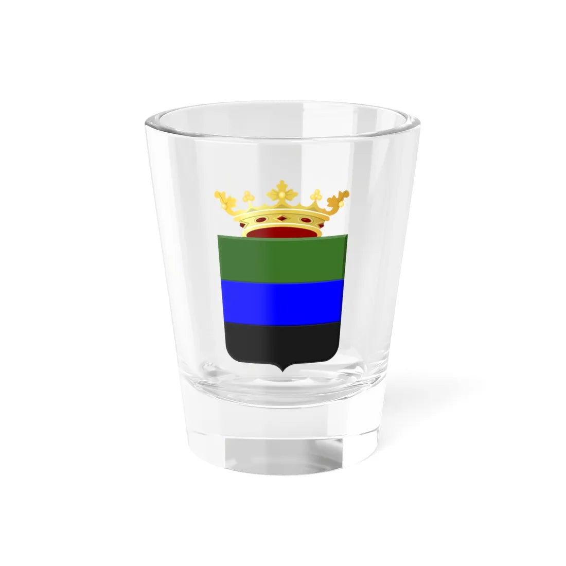 Grietenij Hemelumer Oldephaert en Noordwolde wapen (Netherlands) (Coat of Arms) Shot Glass 1.5oz 1.5oz - Go Mug Yourself