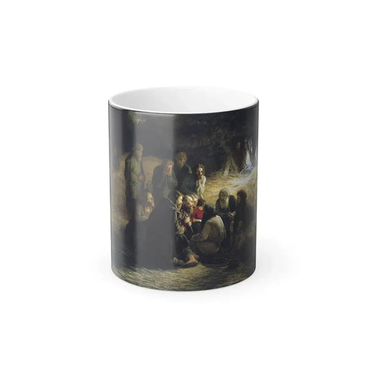 Grigoriy Myasoyedov (1835-1911) Reading of the 1861 Manifesto - Oil on Canvas 1873 - Color Changing Mug 11oz 11oz - Go Mug Yourself