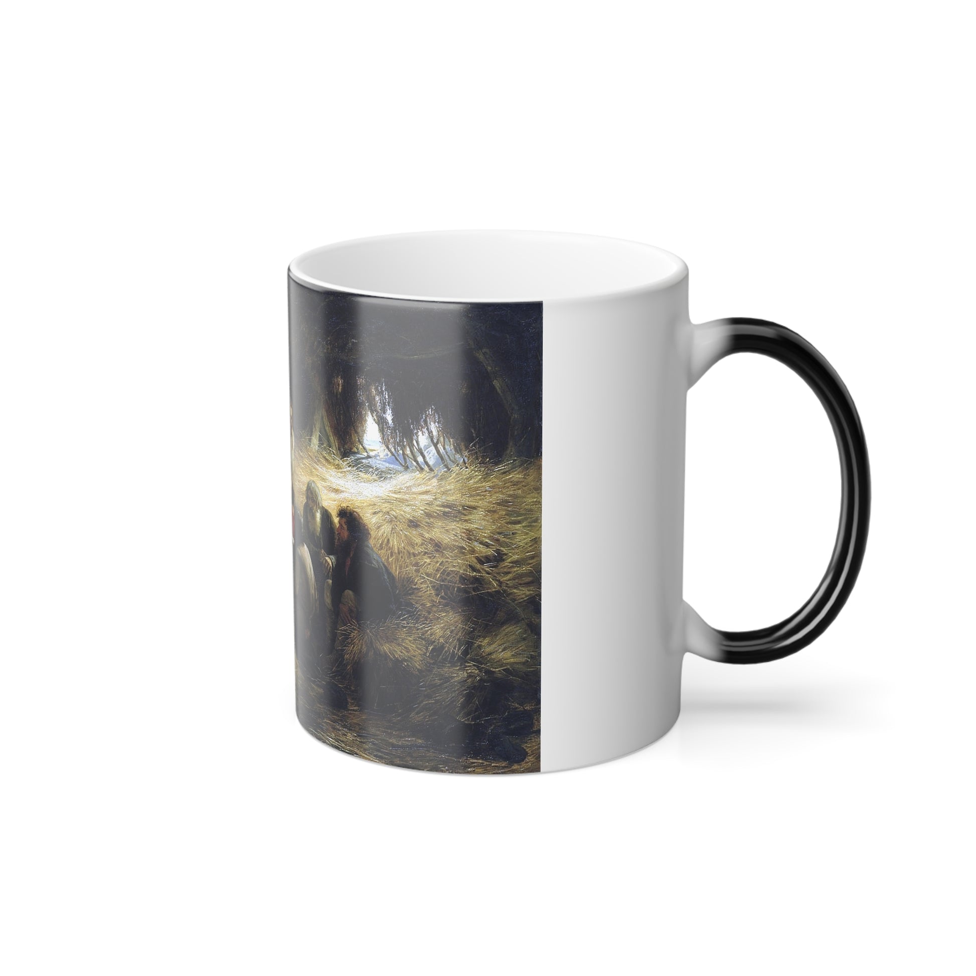 Grigoriy Myasoyedov (1835-1911) Reading of the 1861 Manifesto - Oil on Canvas 1873 - Color Changing Mug 11oz-Go Mug Yourself