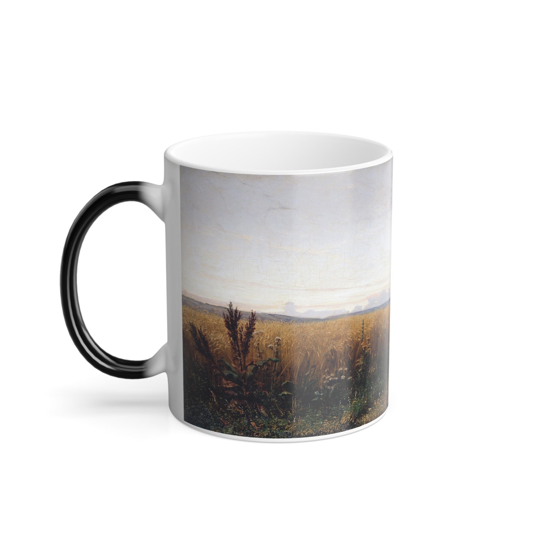 Grigoriy Myasoyedov (1835-1911) The Road in the Rye - Oil on Canvas 1881 - Color Changing Mug 11oz-Go Mug Yourself