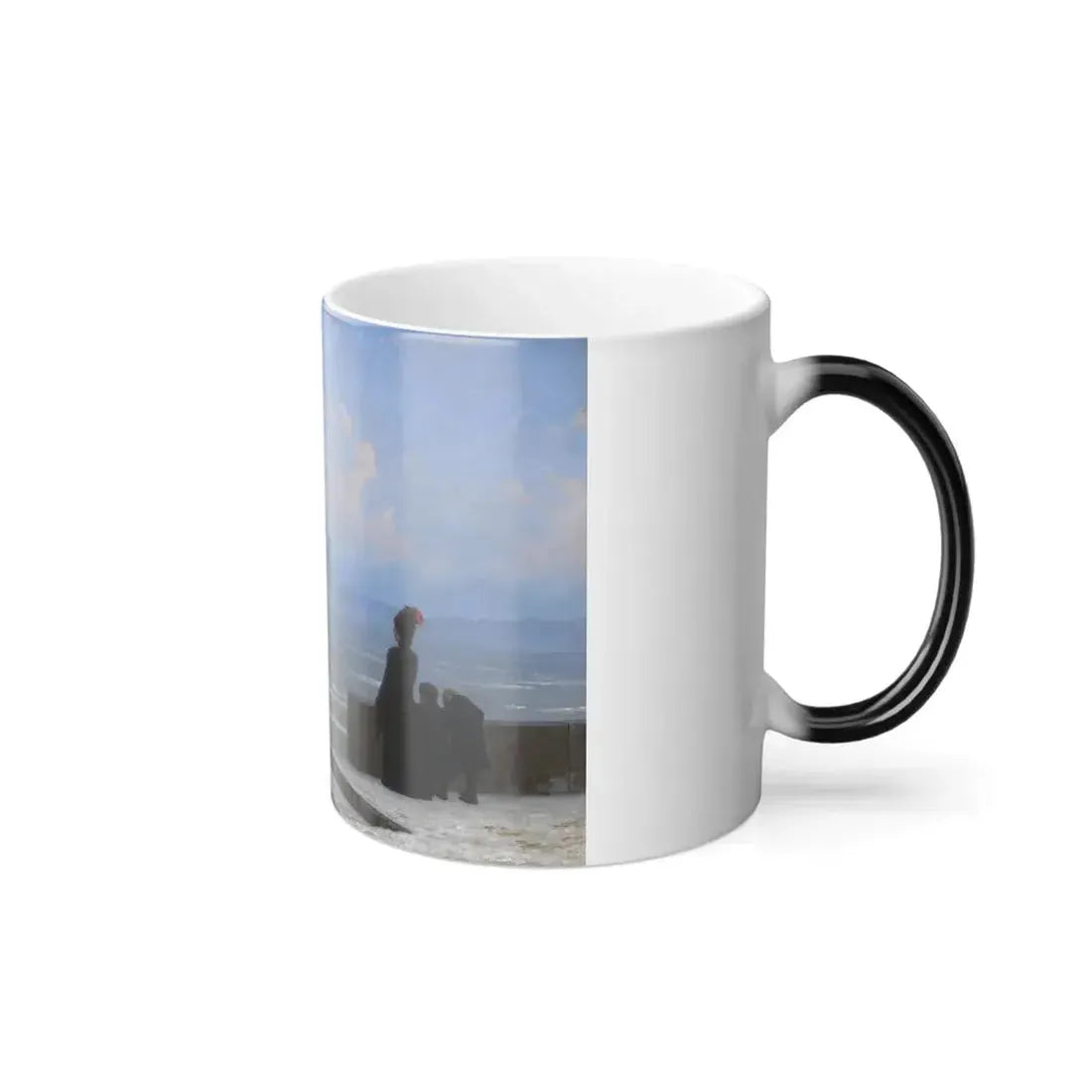 Grigory Kalmykov (1873-1942) Floating Ice on the Neva River, St Petersburg - 1890's - Color Changing Mug 11oz - Go Mug Yourself