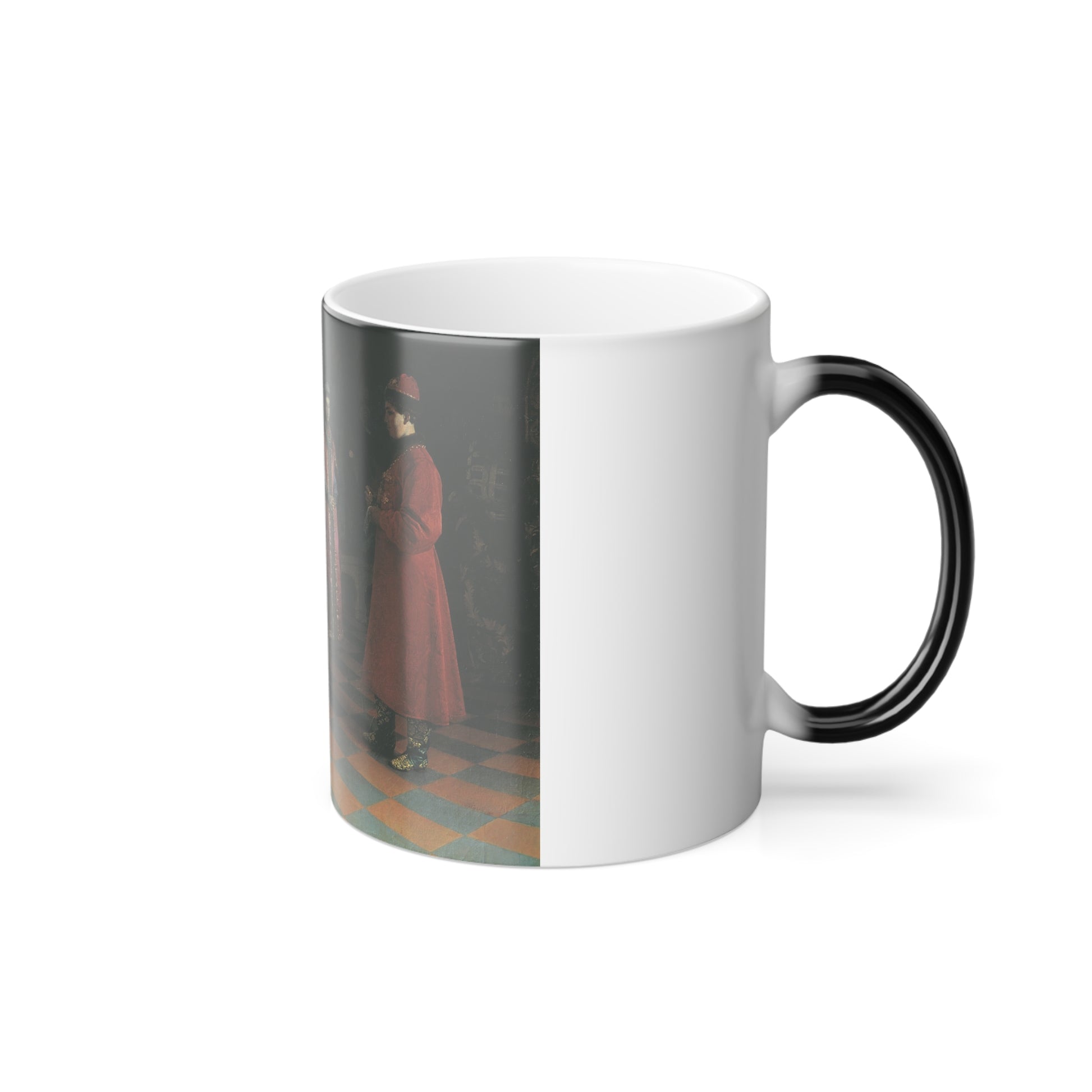 Grigory Sedov (1836-1886) Tsar Alexis Chooses his Bride - Oil on Canvas 1882 - Color Changing Mug 11oz-Go Mug Yourself