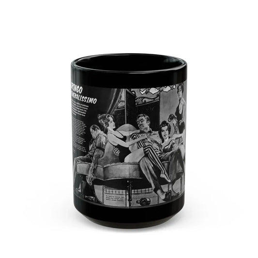 Gringo Generalissimo, Adventure, December 1963 - Black Coffee Mug 15oz - Go Mug Yourself