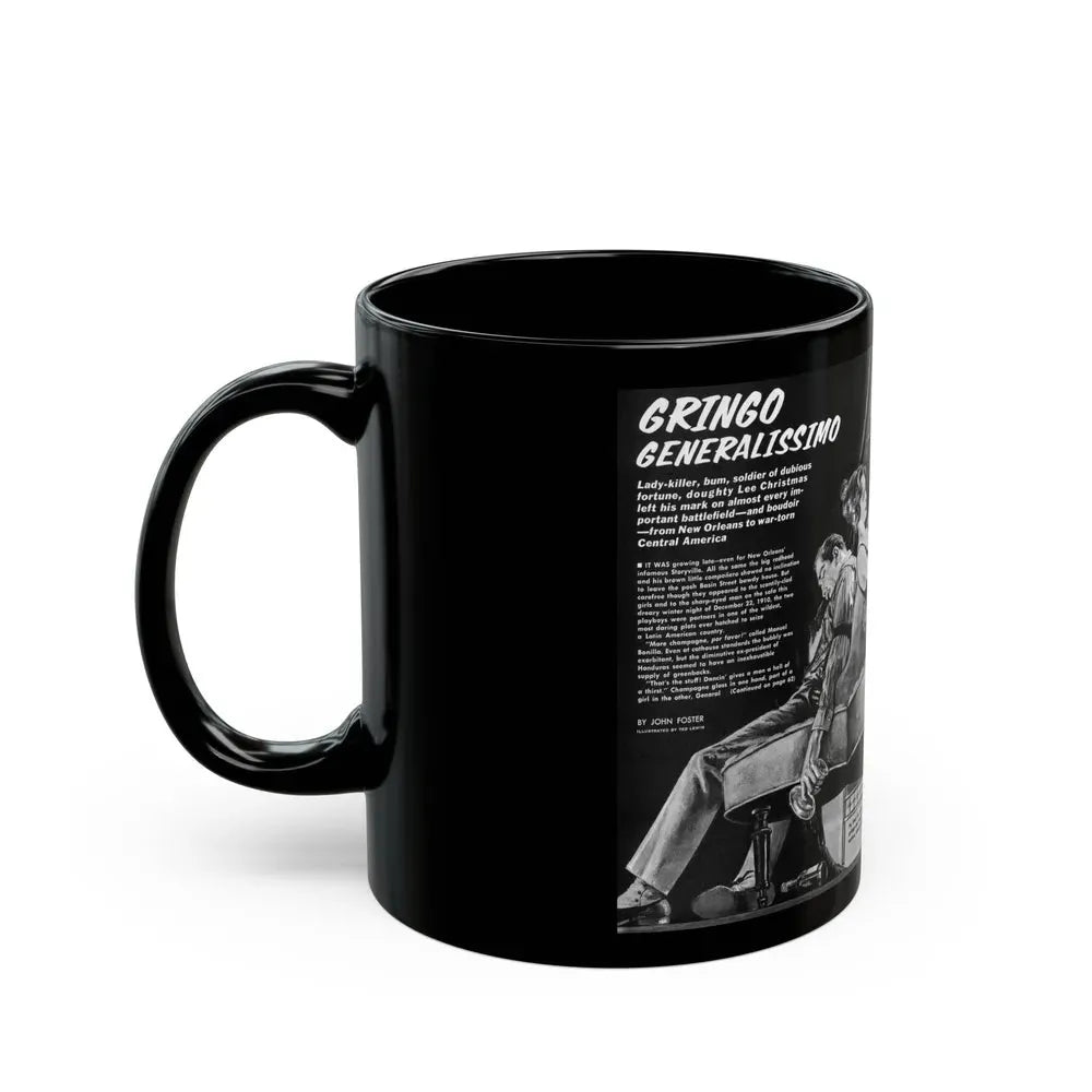 Gringo Generalissimo, Adventure, December 1963 - Black Coffee Mug - Go Mug Yourself