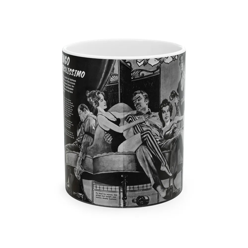 Gringo Generalissimo, Adventure, December 1963 - White Coffee Mug-11oz-Go Mug Yourself