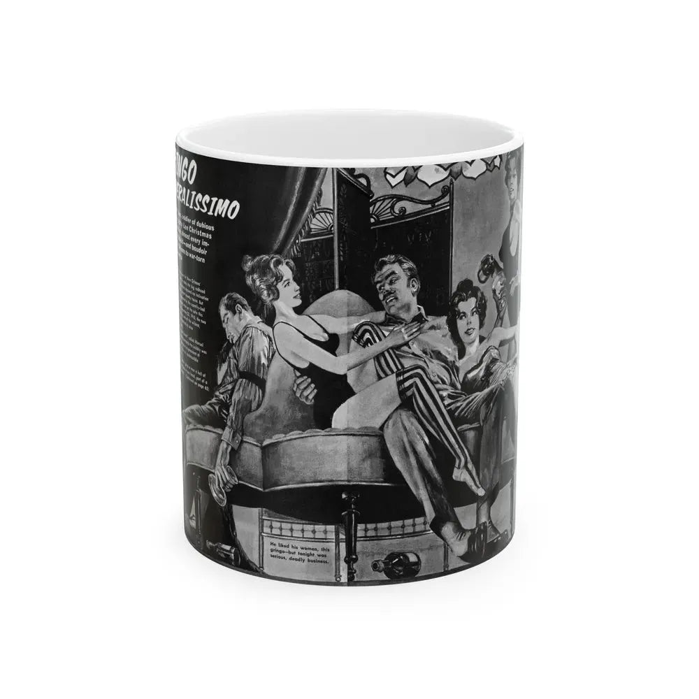 Gringo Generalissimo, Adventure, December 1963 - White Coffee Mug 11oz - Go Mug Yourself