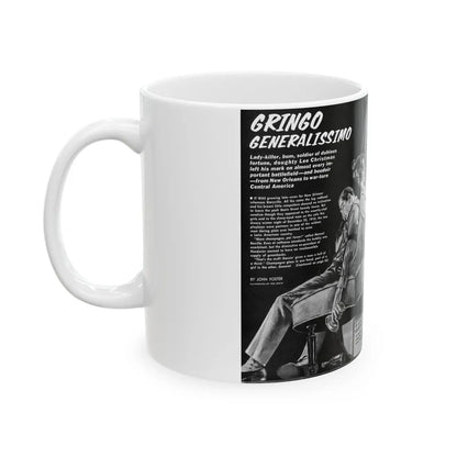 Gringo Generalissimo, Adventure, December 1963 - White Coffee Mug-Go Mug Yourself