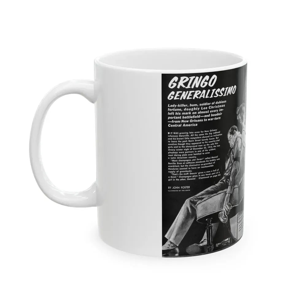 Gringo Generalissimo, Adventure, December 1963 - White Coffee Mug - Go Mug Yourself