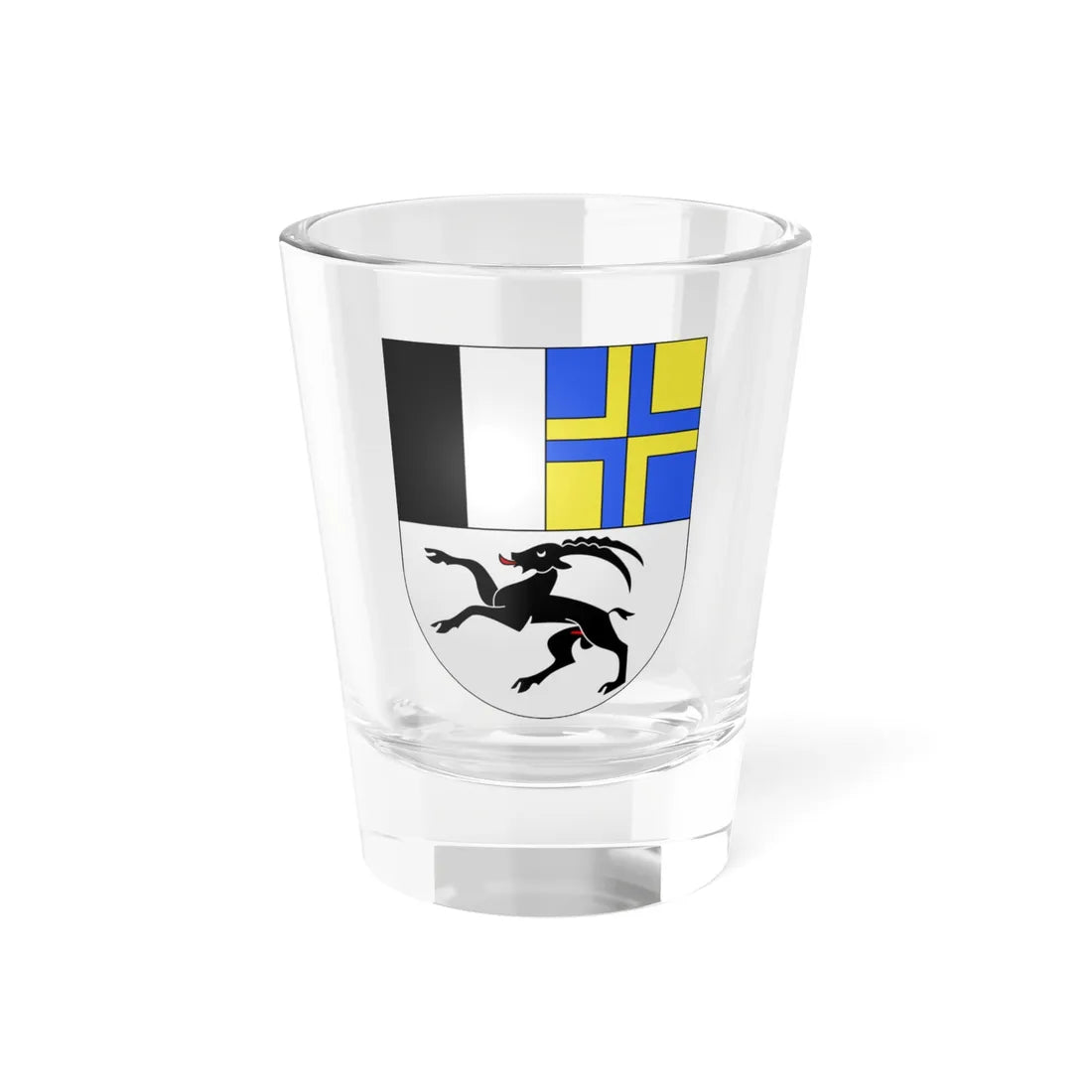 Grisons-coat of arms (Switzerland) (Coat of Arms) Shot Glass 1.5oz 1.5oz - Go Mug Yourself