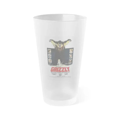 GRIZZLY 1976 Movie Poster - Frosted Pint Glass 16oz Default Title - Go Mug Yourself