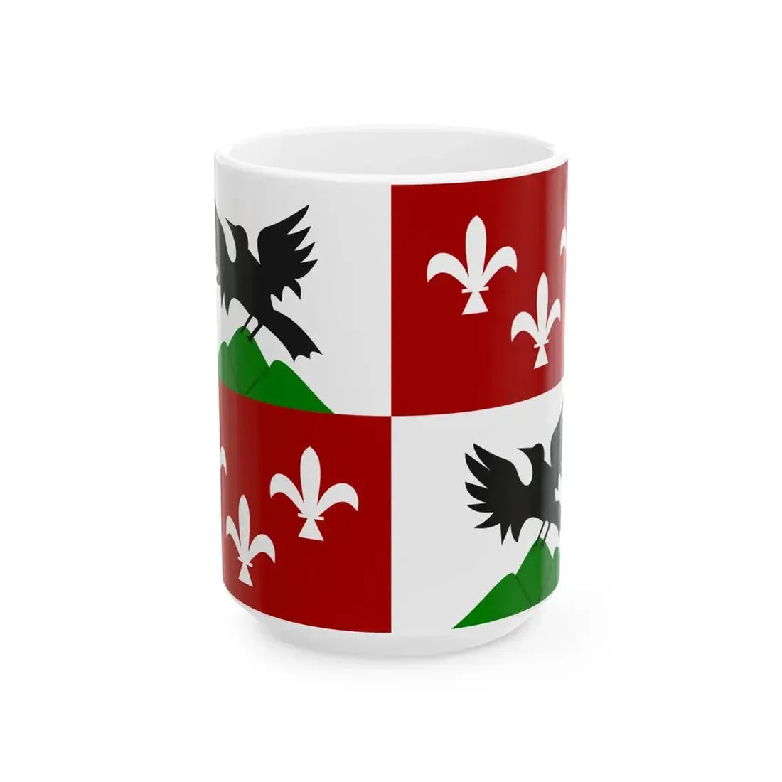 Grobbendonk vlag (Belgium) White Coffee Mug 15oz - Go Mug Yourself