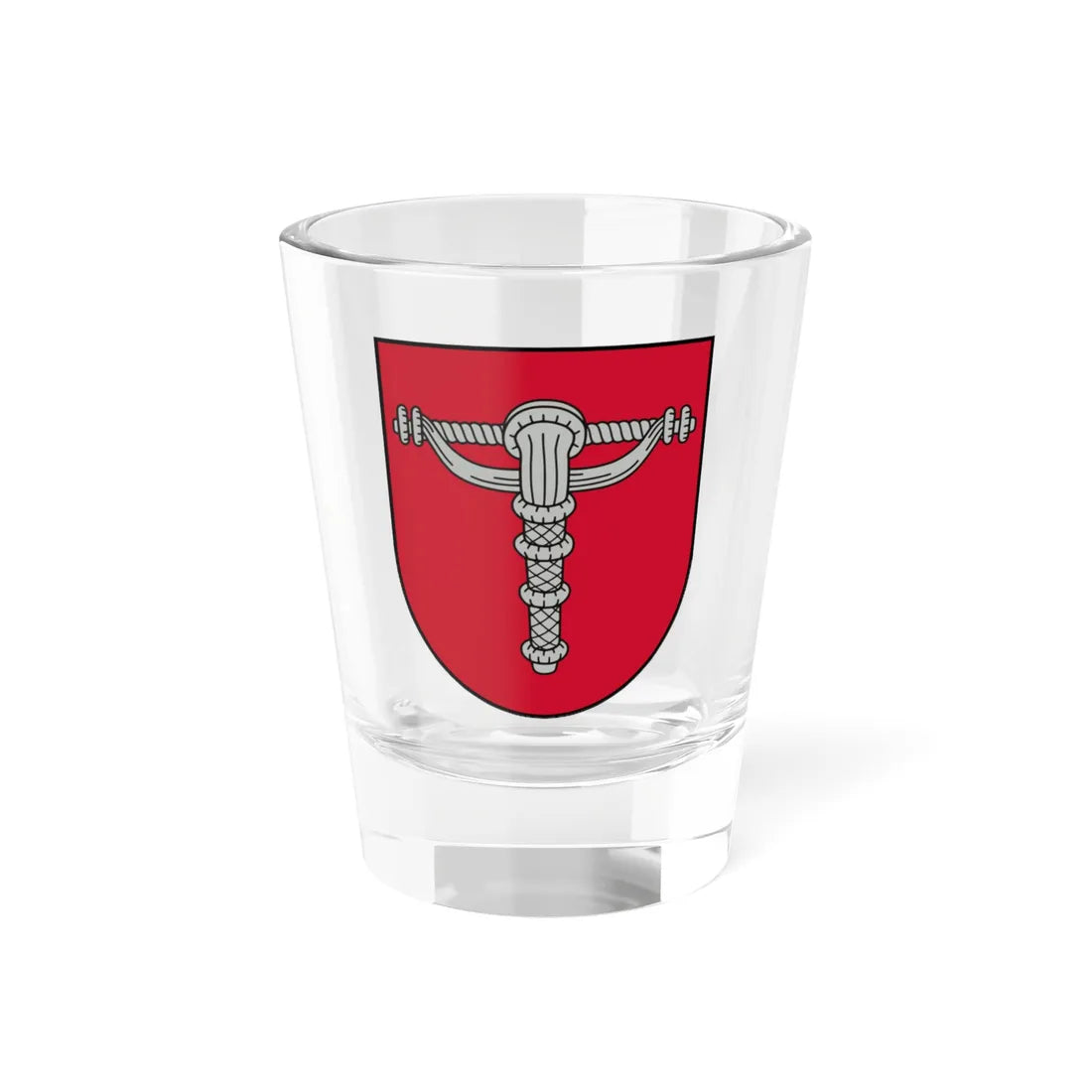 Grobiņas novads COA (Latvia) (Coat of Arms) Shot Glass 1.5oz 1.5oz - Go Mug Yourself