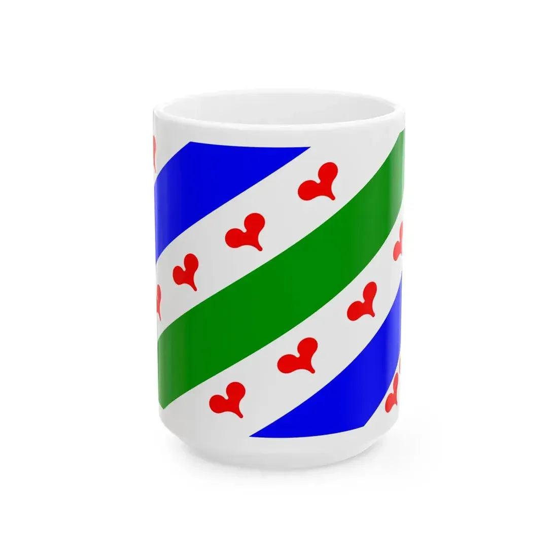 Groningenvlagvoorstel 1 (Netherlands) White Coffee Mug 15oz - Go Mug Yourself