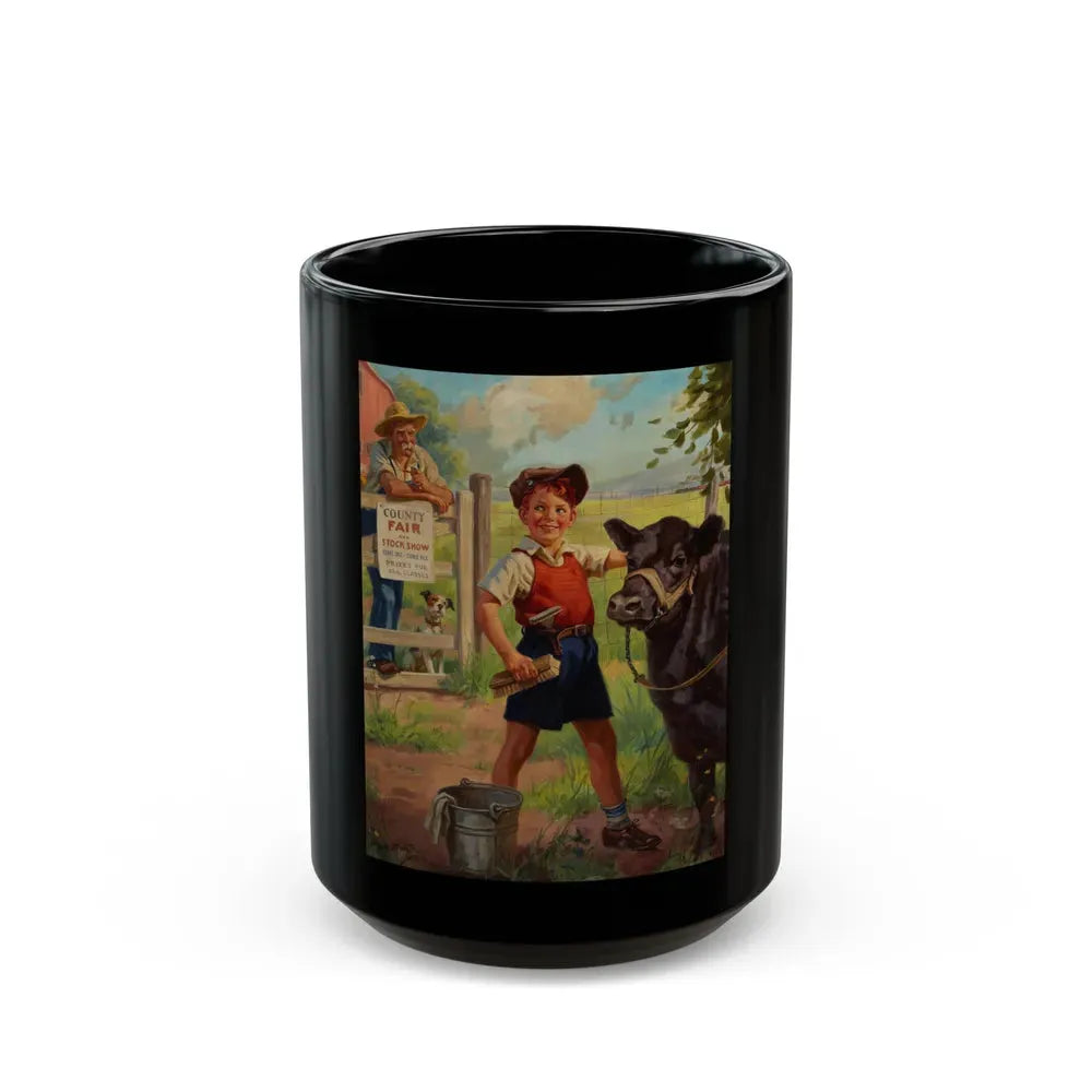 Grooming for the County Fair - Black Coffee Mug 15oz - Go Mug Yourself
